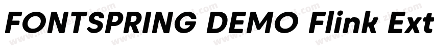 FONTSPRING DEMO Flink Extra Bold Re字体转换